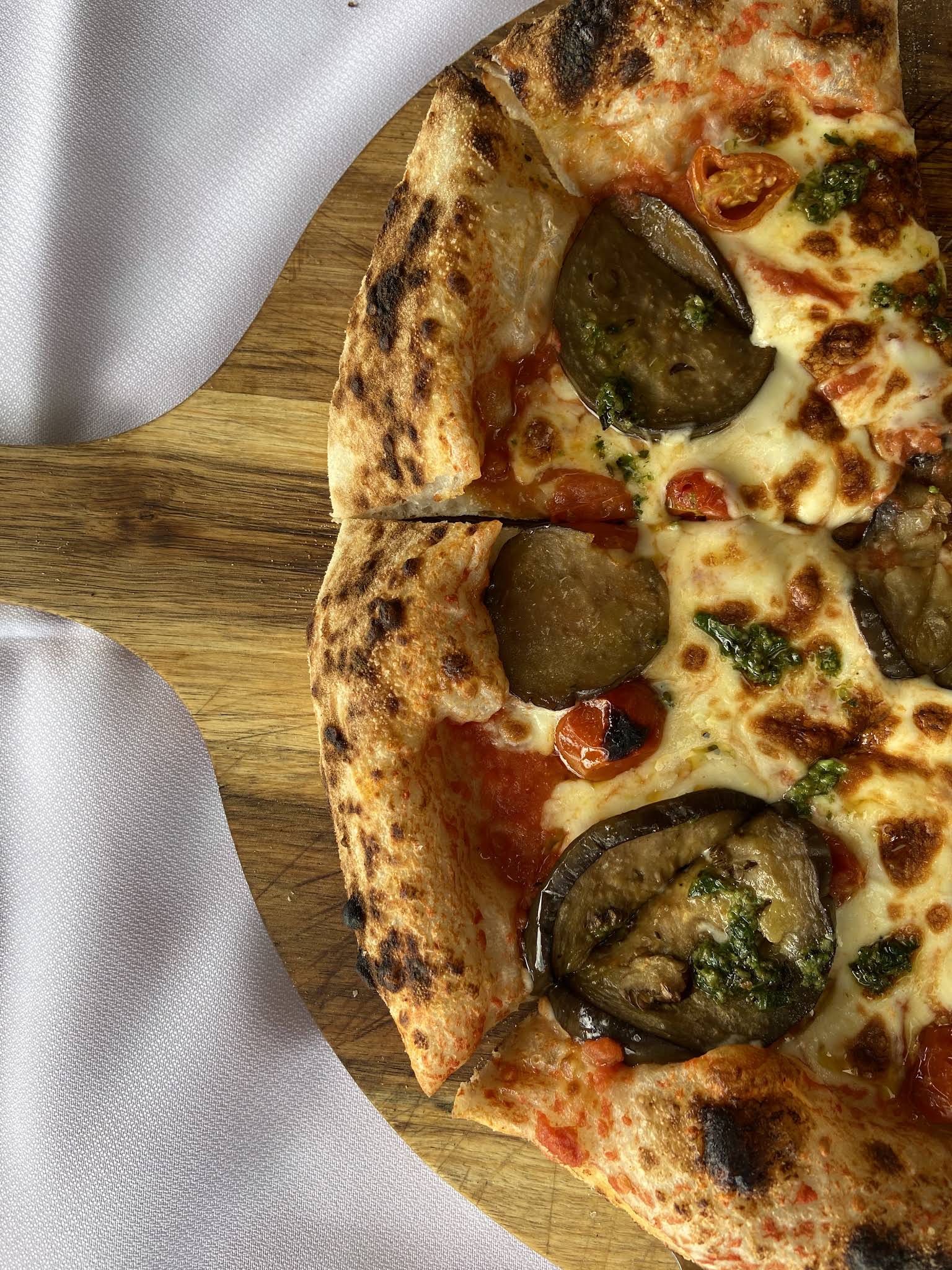 Pizza de berenjena